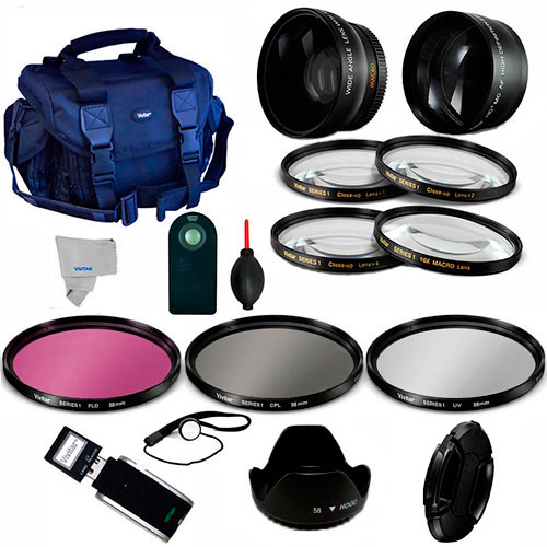 COMPLETE Accessory Kit for NIKON D90 D60 D5100 D5200 D5300 Digital SLR Camera